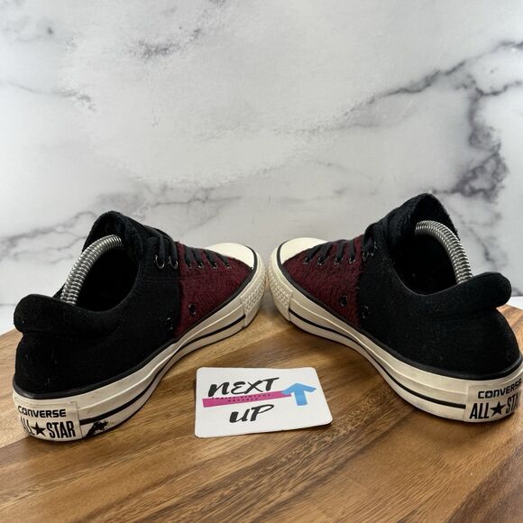 Women’s size 7-Converse All Star Red Plaid Low Sneakers Casual Classic Shoe - Picture 5 of 9